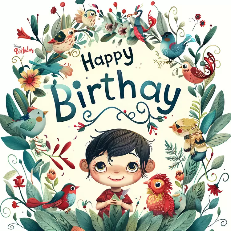 childrens illustration illustrated birthday card children's birthday illustration kid's birthday card