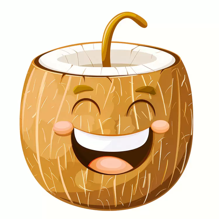 Coconut Happy Smiling Laughing Happiness