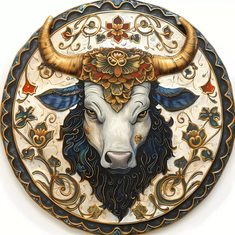 Taurus head horns mouth bull