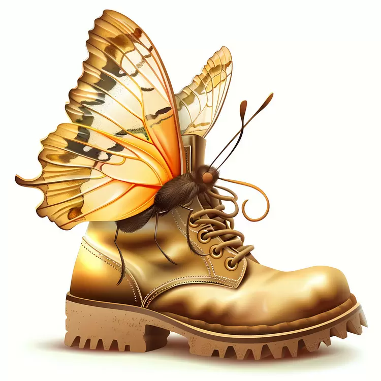 Butterfly effect boots Texture Wet