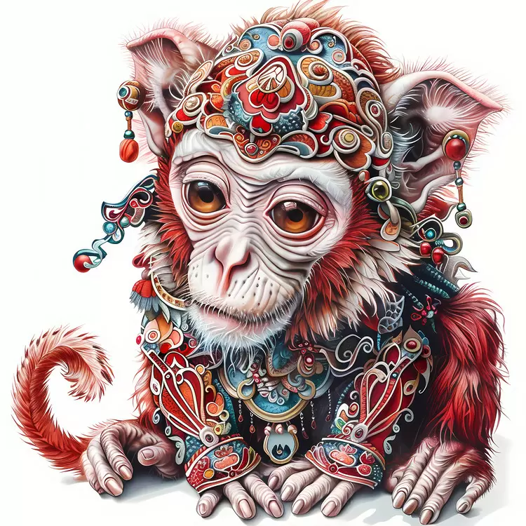 monkey creative regal elaborate decorated