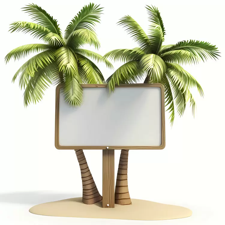 sign board sunny for   could be: palm trees summer whiteboard