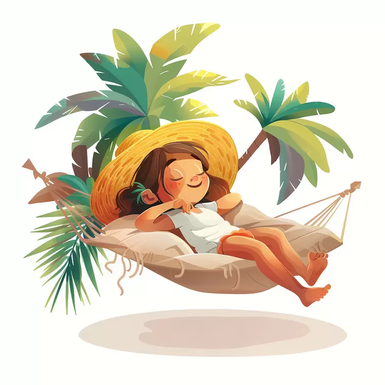 summer paradise hammock relaxation island