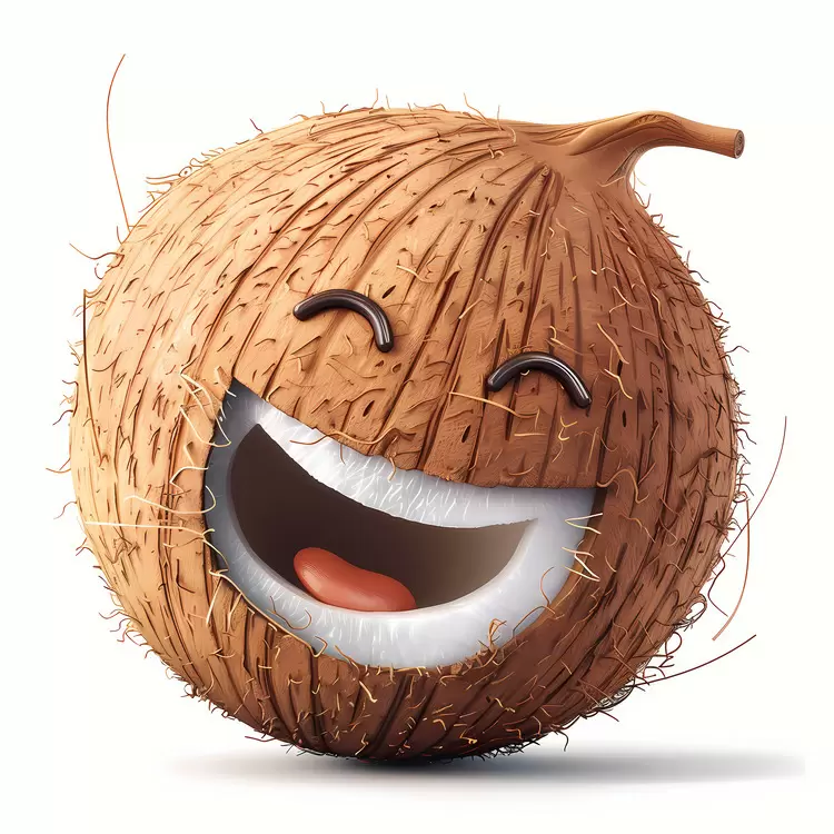 Happy coconut ed coconut Grinning coconut Happiest coconut Laughing coconut