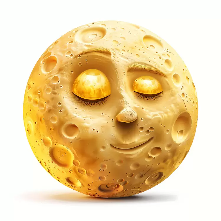 Glowing moon Scaly moon emoji Soft moon Shiny moon