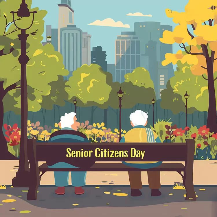 Skyline Tree Greenery Cloudy Senior Citizens Day