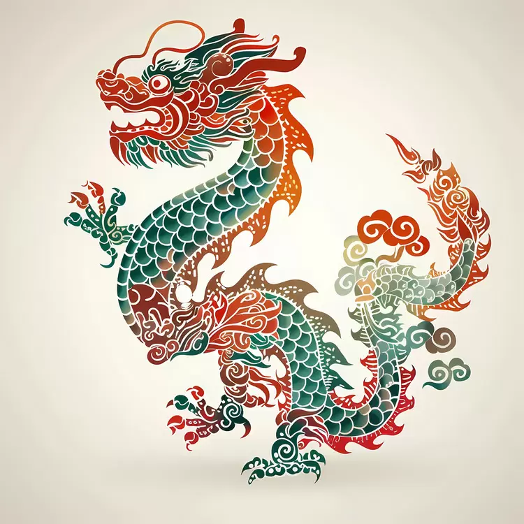Oriental art Ethnic symbol Colorful artwork Chinese art Hand drawn