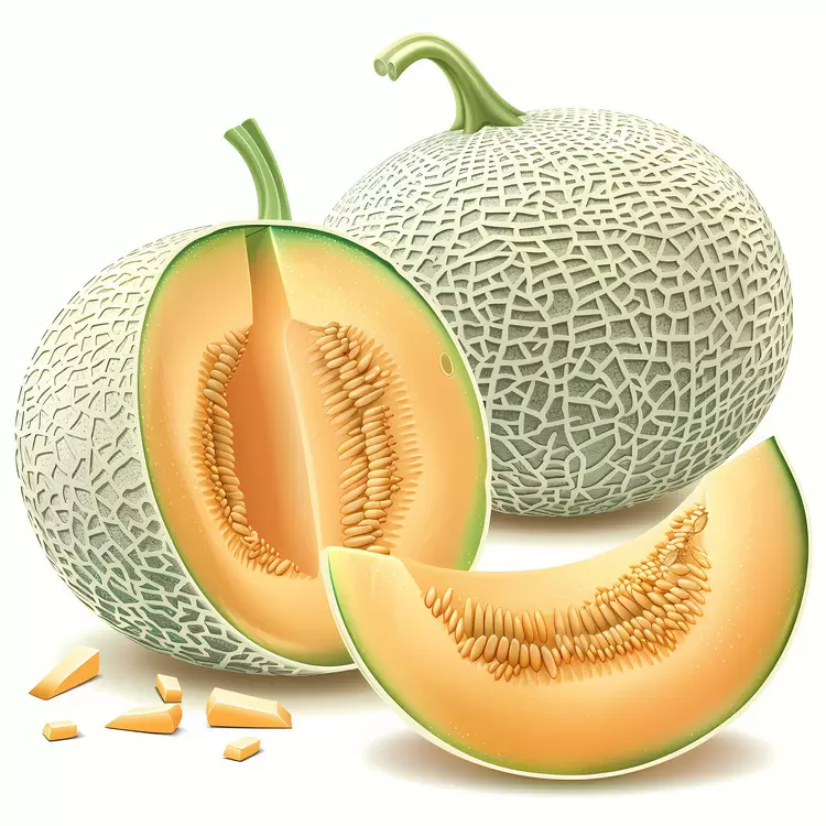 SEEDS REMOVED CUT APPLE WHITTED SHREDDED cantaloupes