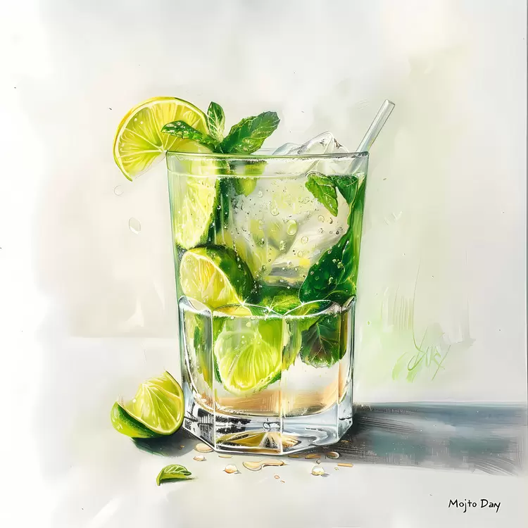 summer crisp Mojito Day water