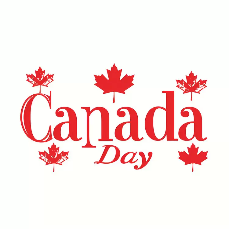 Maple leaf flag Independence day July 1 Canada Day National holiday