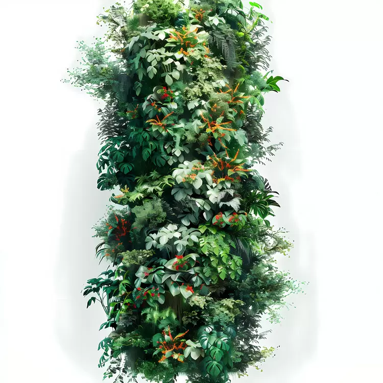 plants 10 trees vertical bushes