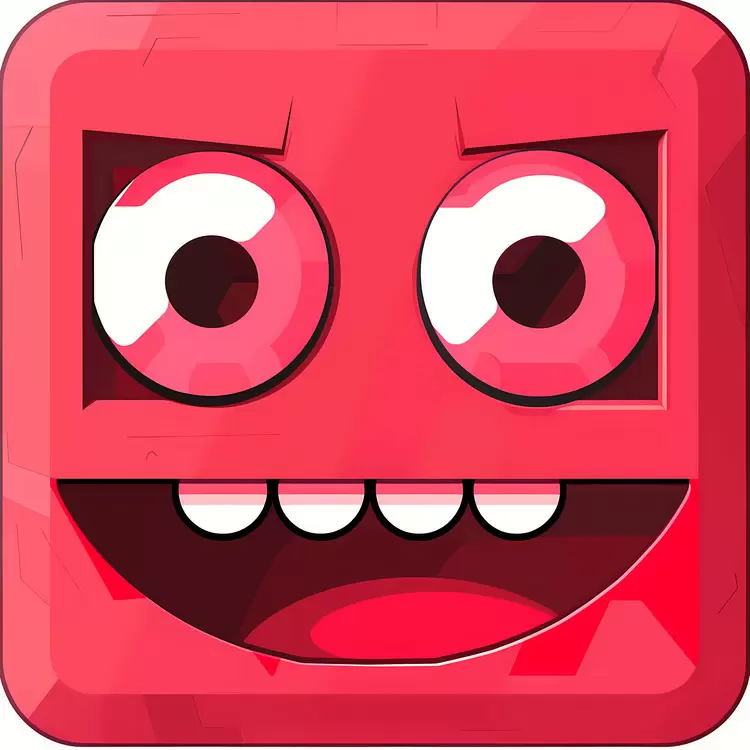 Funny Cute Animated Expressive Red