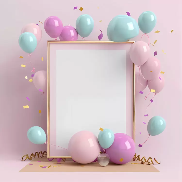 party decoration confetti balloon decoration for birthday parties pink and blue balloons happy birthday sign