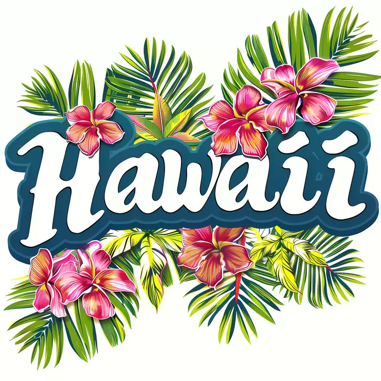 paradise colorful Hawaii island beach