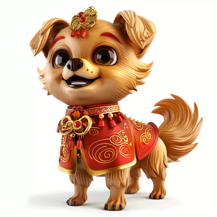 Cartoon Fashionable Chinese New Year's costume Chinese Zodiacs Pet
