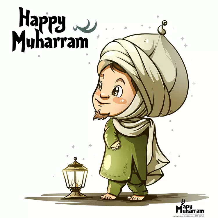 cartoon mohammed Happy Muharram moslem