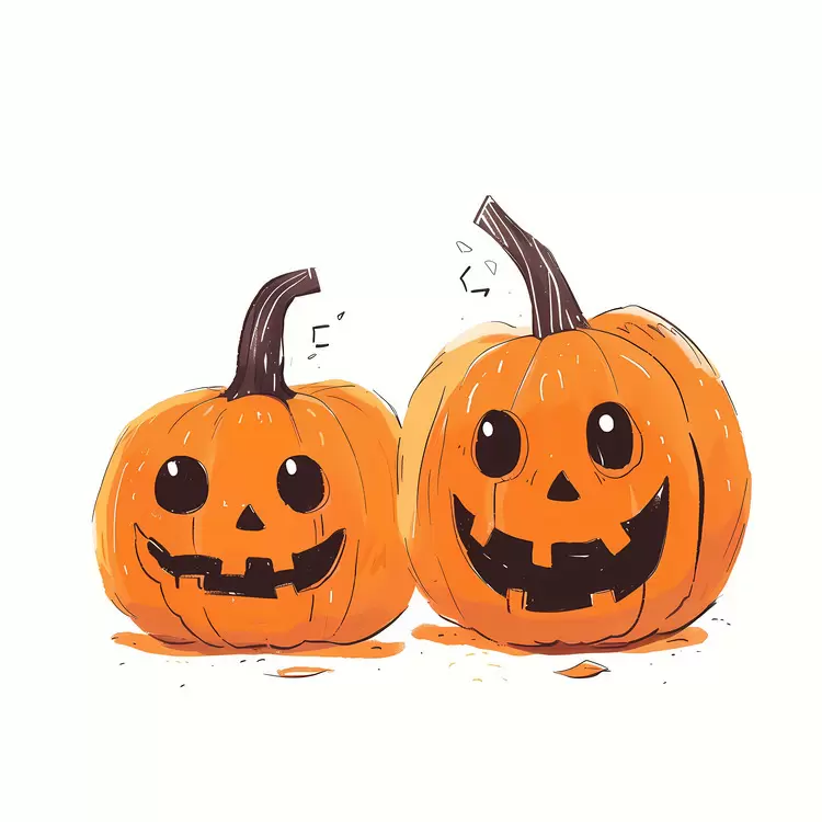 carved smiling funny Carving pumpkins orange