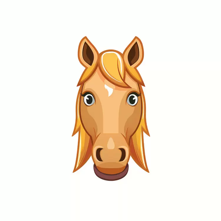 Horse Cartoon Head Face emoji