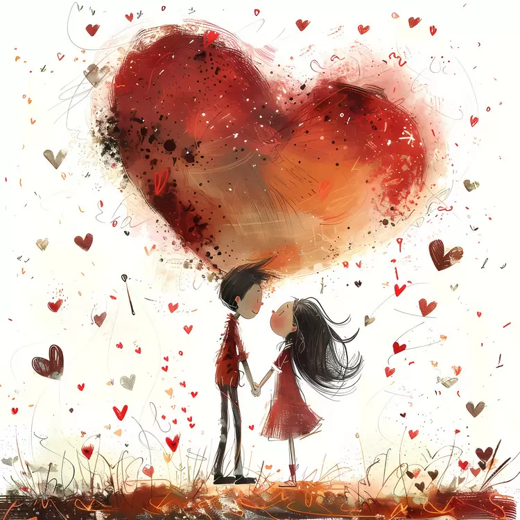 Couple with a big heart