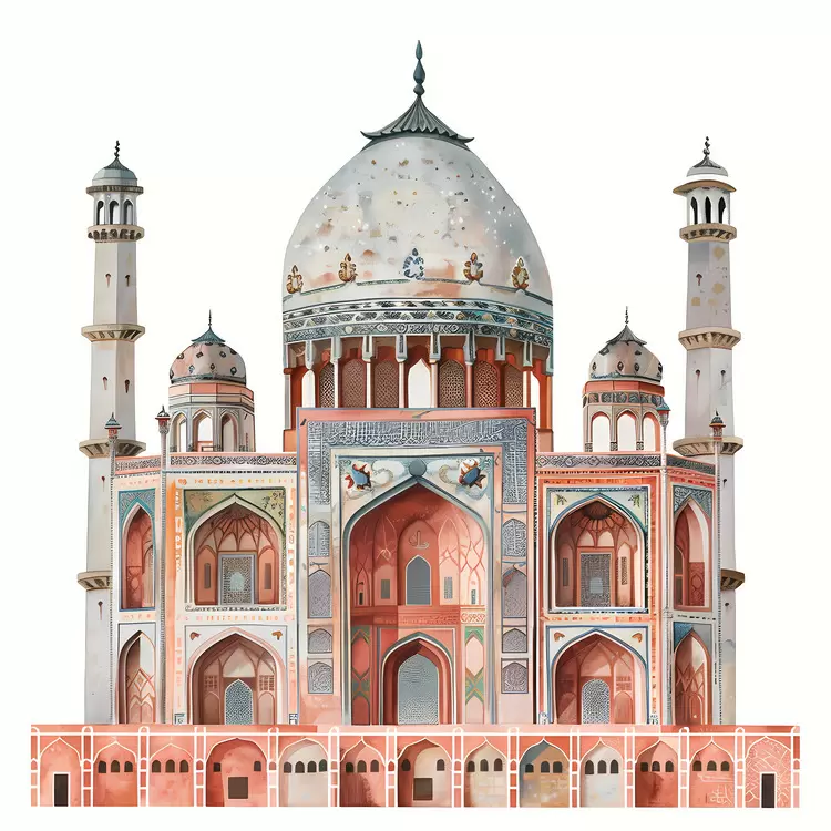 ornate designs Eid al-Adha India minarets