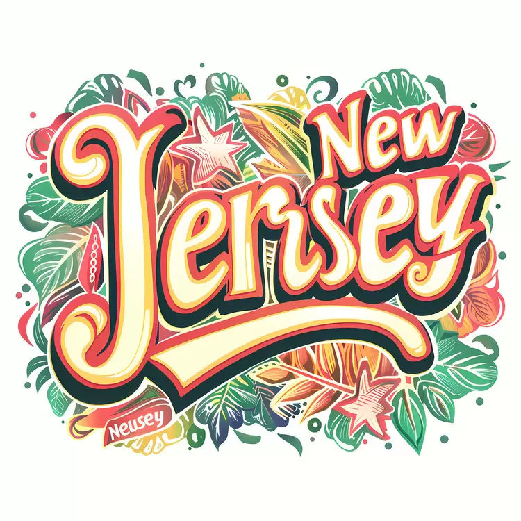 Jersey flag NJ Flag New Jersey emblem The Garden State flag