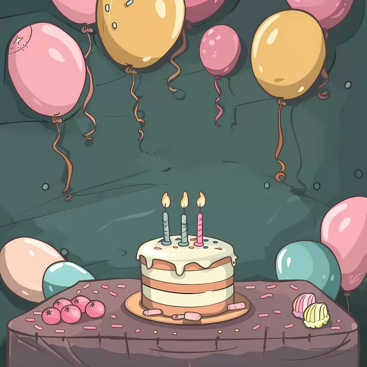 banner cake happy birthday party decorations balloons