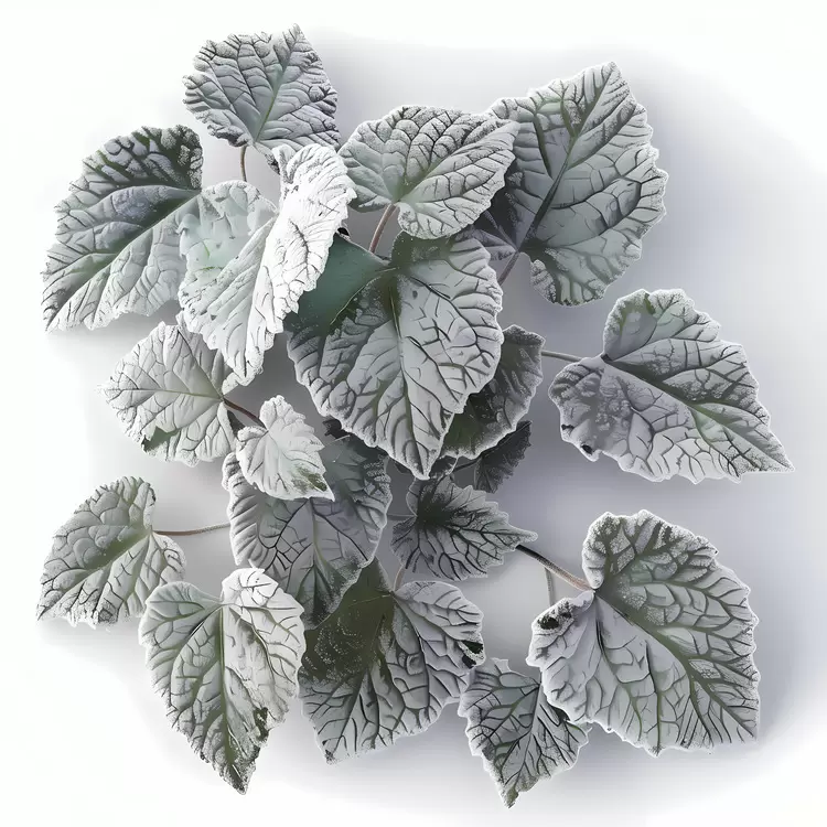 frozen white background frost cold weather