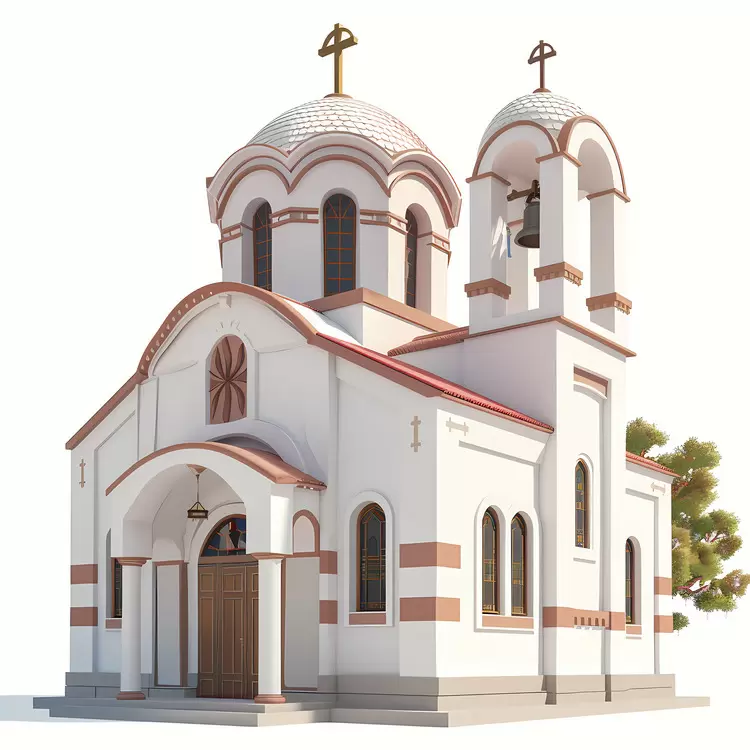 Greek orthodox chapel Bell tower Roofline Architecture Spires