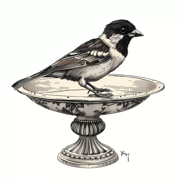 Bird Bath tray fountain ornate