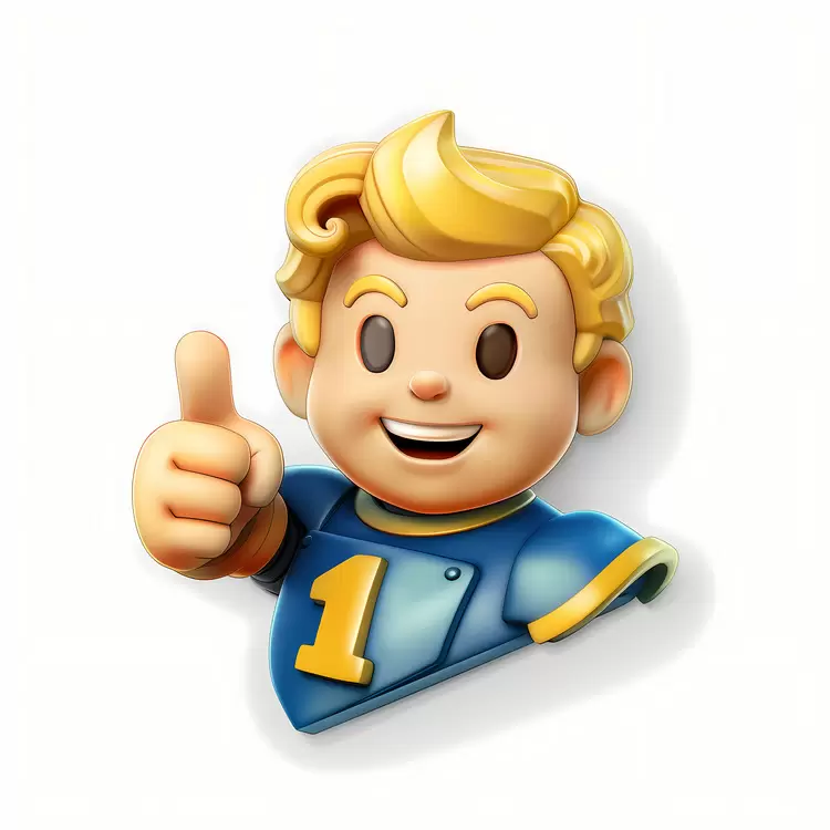 Fallout 3 happy thumb up vault boy