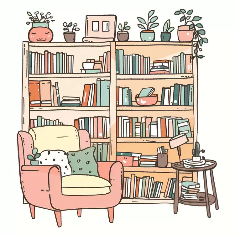 reading nook bookshelf cozy reading spot comfy chair home library