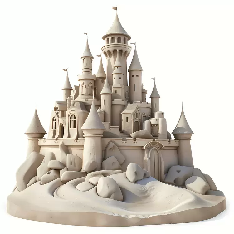 sand sculpture sand castle castle in the sand building made of sand