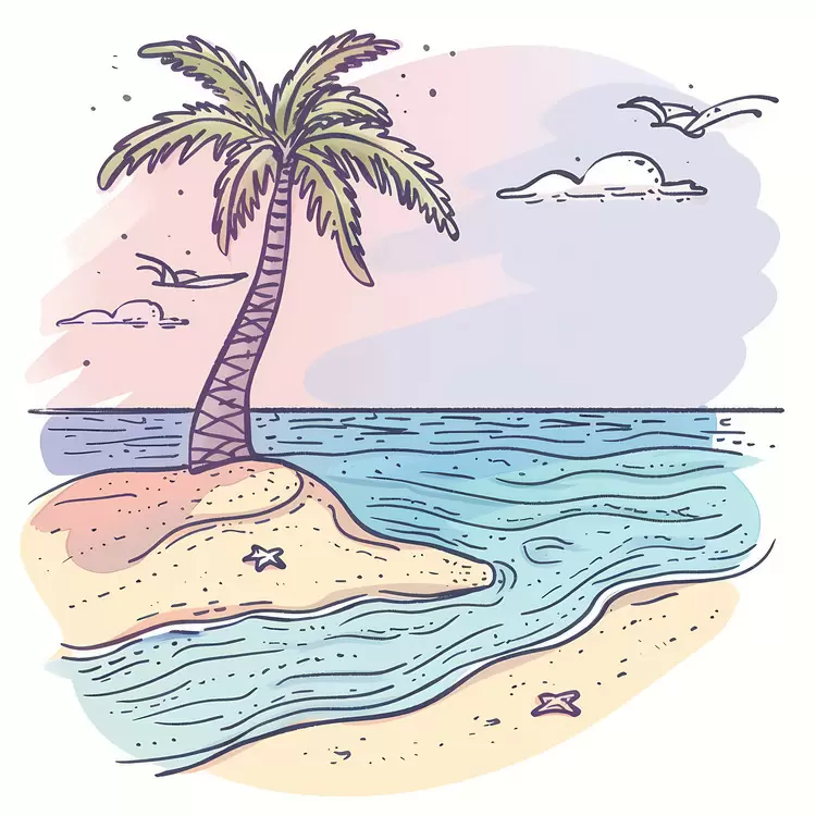 tropical beach seascape Tranquil beach island
