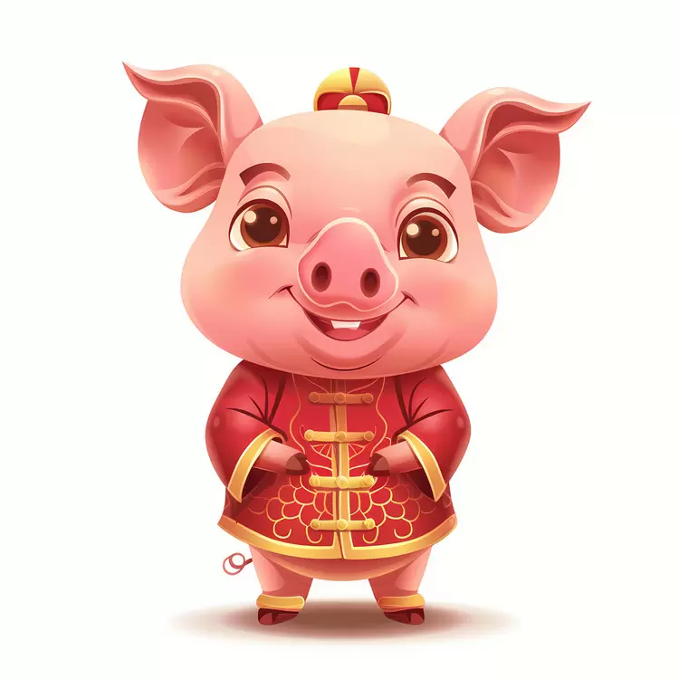 Cute Animal Chinese New Year Chinese Zodiacs Piglet