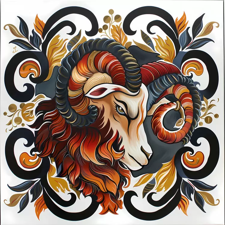 horns ornate tattoo carvings mythical