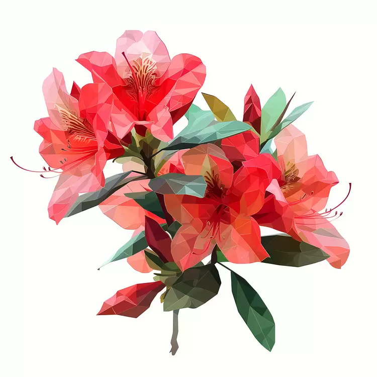 Botanical illustration Bouquet Red flowers Floral design Fresh flowers