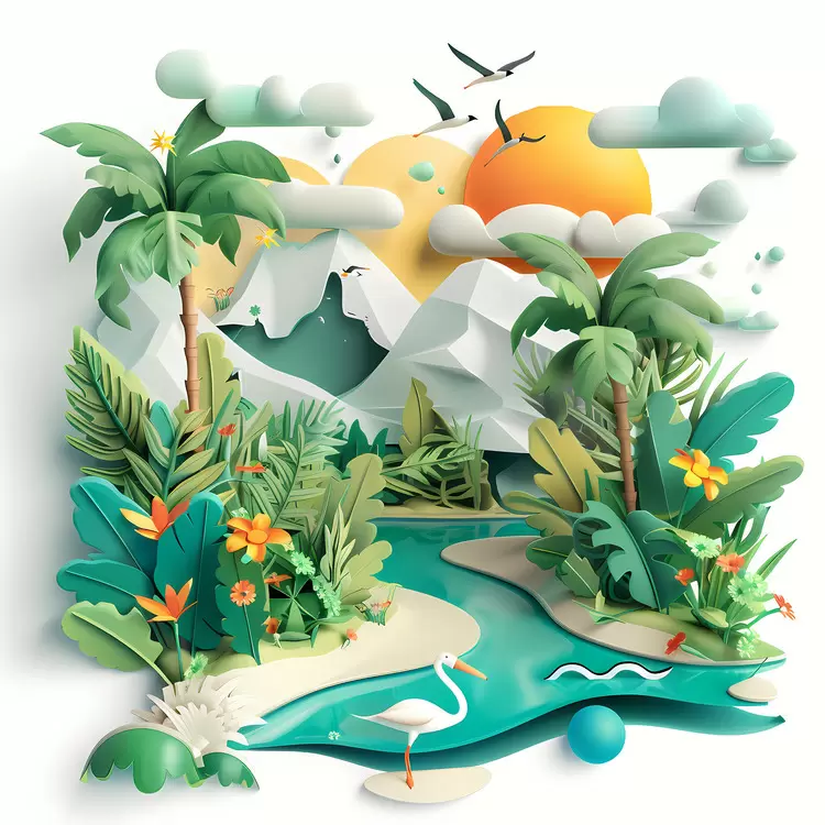 landscapes nature wilderness water tropical