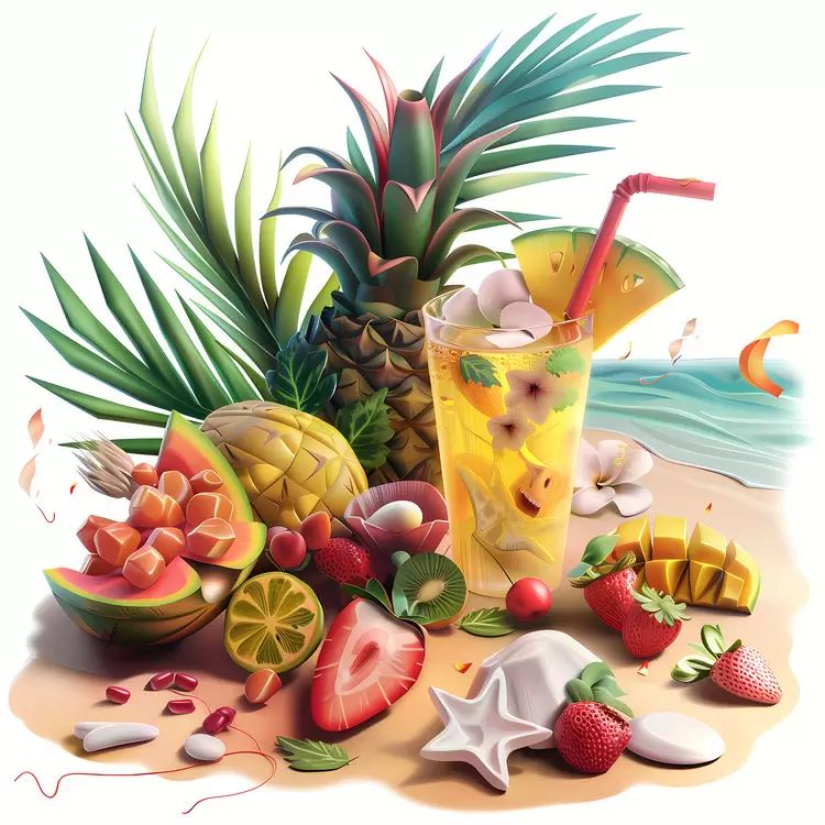 Summer Begins fruitful fruity colorful summery