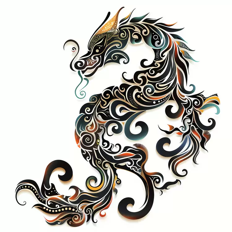 Cultural symbol Hand drawn design Mythical creature Carvings Chinese Zodiacs