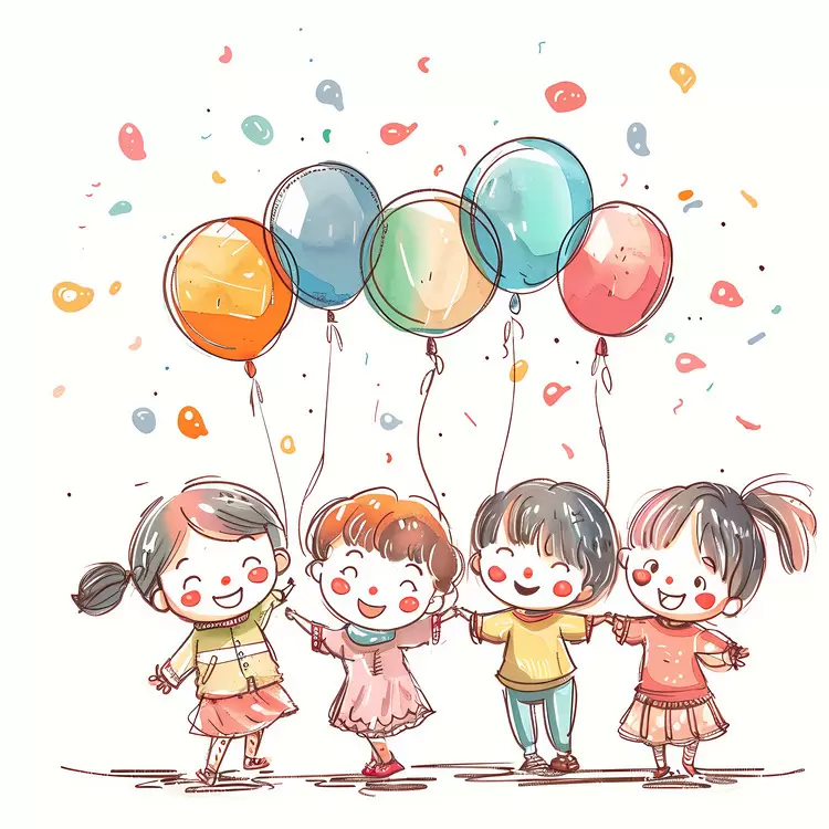 Childrens Day joyful fun happy party
