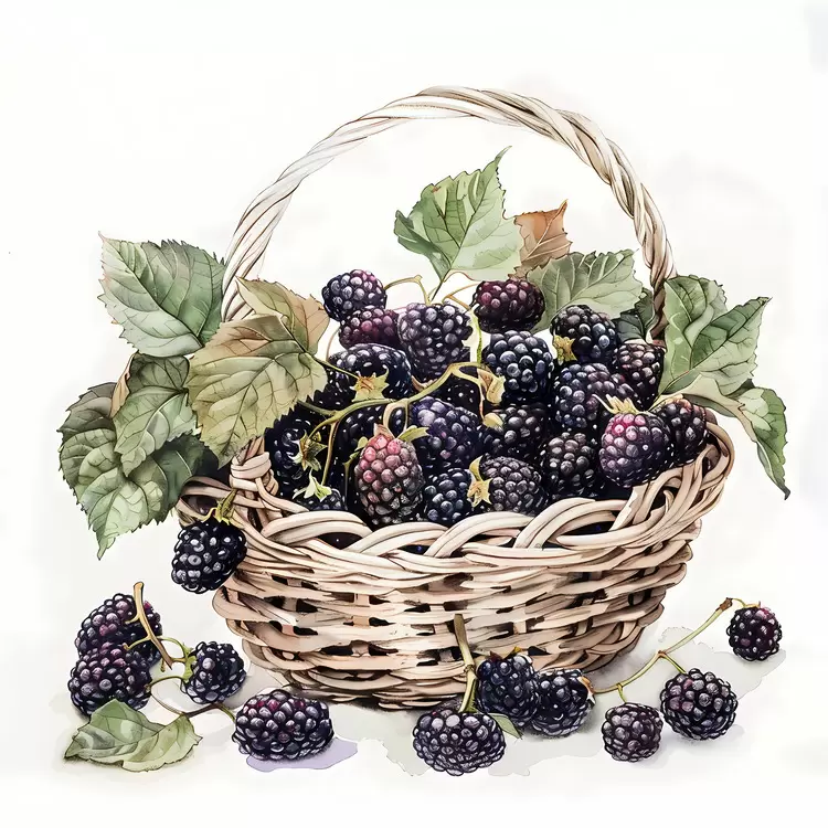 Sweet Blackberry Fragrant Delicious Plump