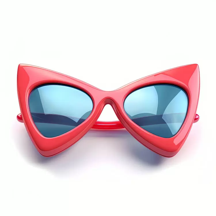 sun glasses Unique shape Round frames Red glasses Optical lenses