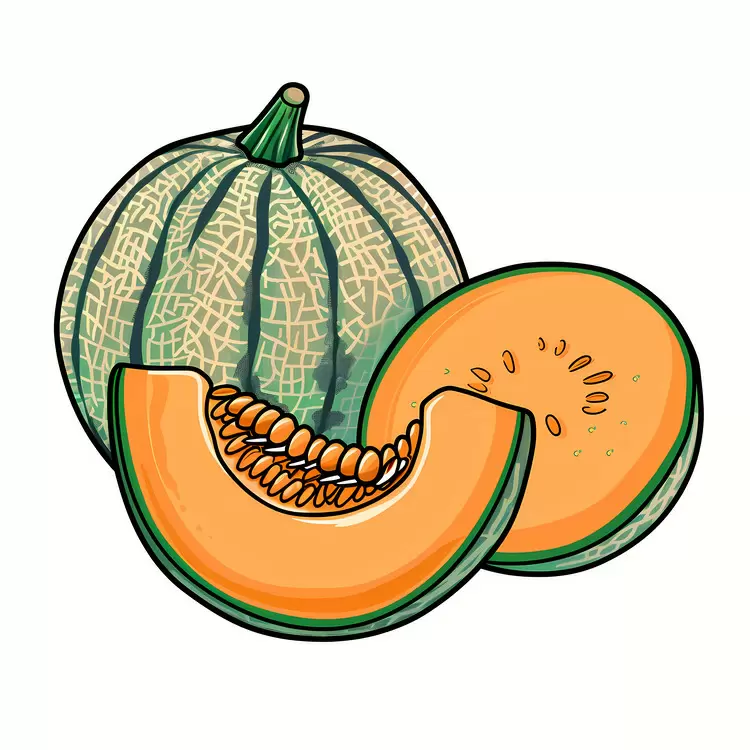 Thin slices of melon Sliced watermelon Cut watermelon Fresh watermelon slice Melon half and half
