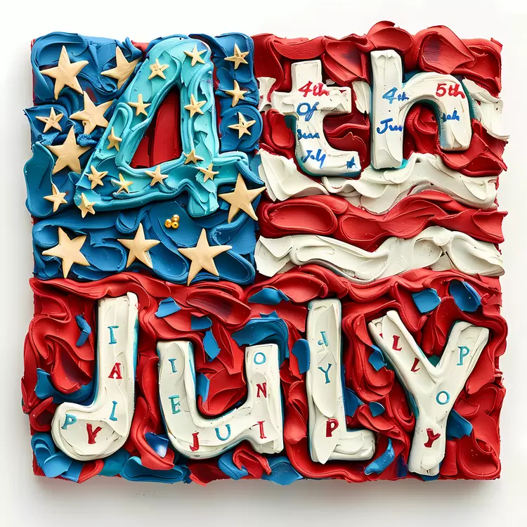 Fourth of July Independence Day white and blue Celebration Red