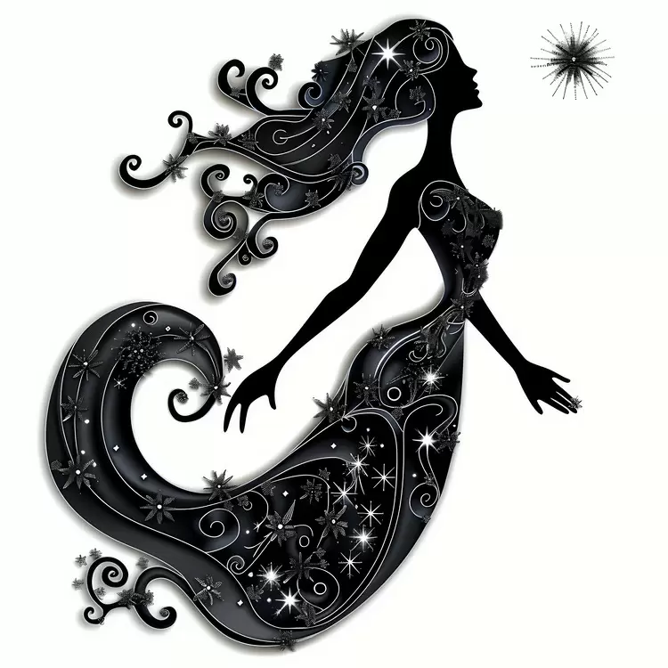 fantasy supernatural black and white enchanted mysterious