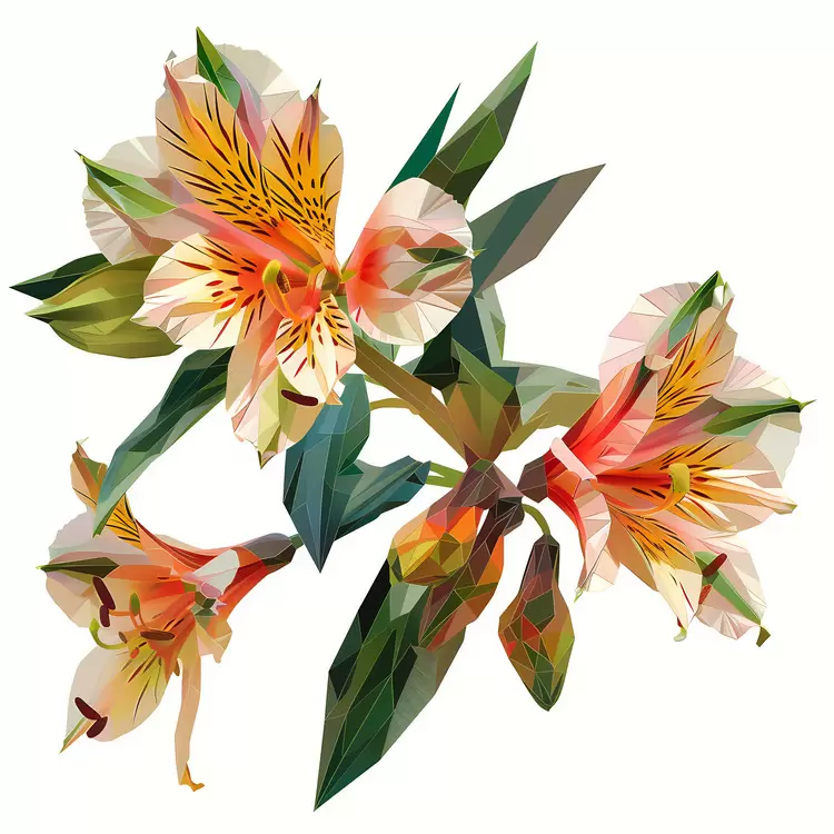 Blooming Foliage flower Collage Botanical