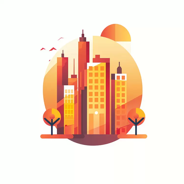 Neon Colors Urban autumn Modern city