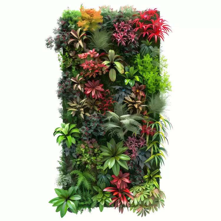 Foliage Vibrant Plant Vertical Garden Tropical