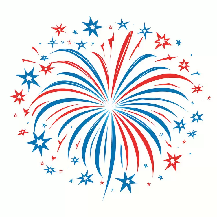 festive 4th Of July celebration Fourth of July red white and blue
