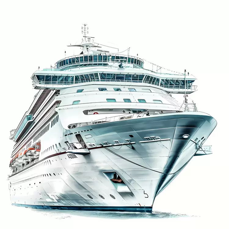 high-end cruise sea travel white vessel blue water luxury cruise ship